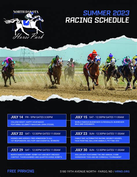 fargo nd horse racing schedule.